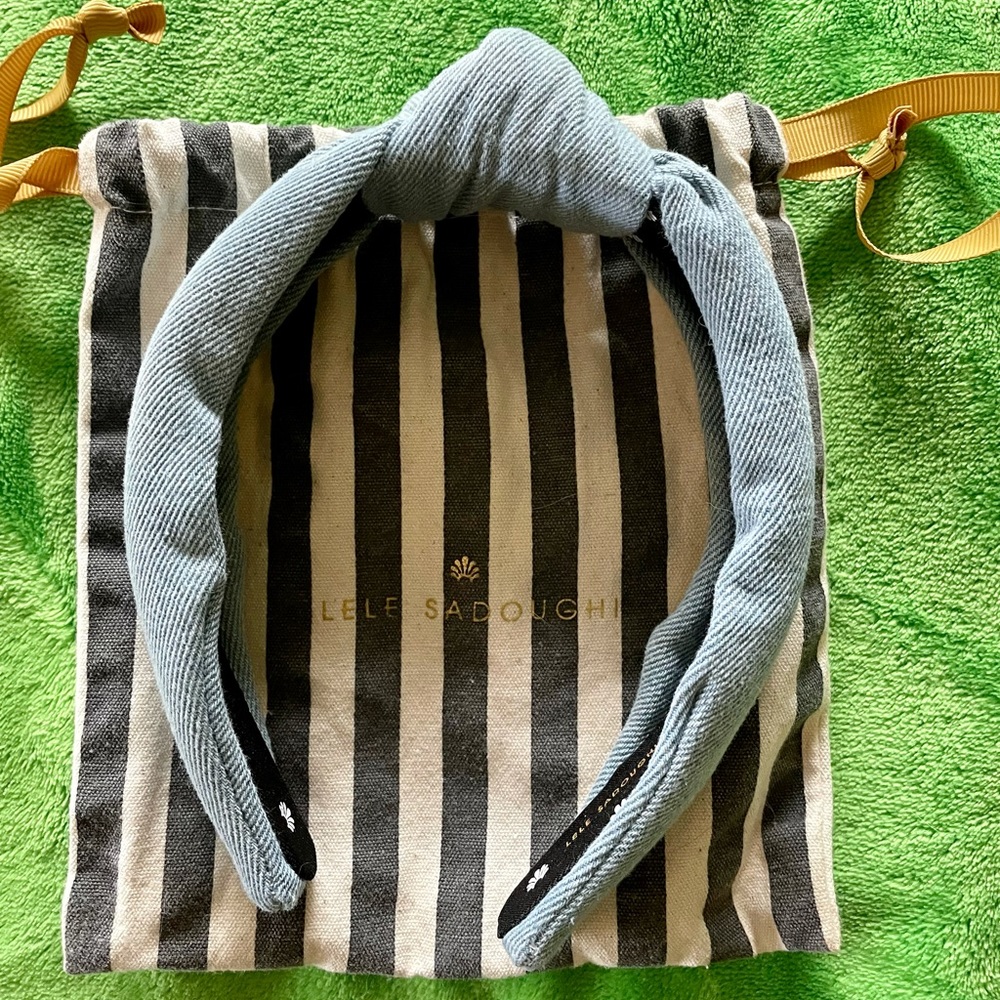 Lele Sadoughi Light Denim Headband
